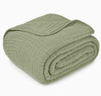 Adult Muslin Cotton Throw - Sage — Comfy Cubs blanket