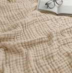 Adult Muslin Cotton Throw - Sand — Comfy Cubs blanket