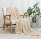 Adult Muslin Cotton Throw - Sand — Comfy Cubs blanket