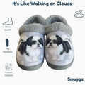 Shih Tzu Black Snuggs Slippers — E&S Pets