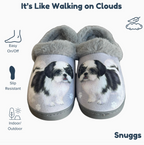 Shih Tzu Black Snuggs Slippers — E&S Pets