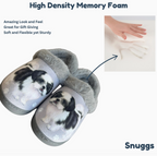 Shih Tzu Black Snuggs Slippers — E&S Pets