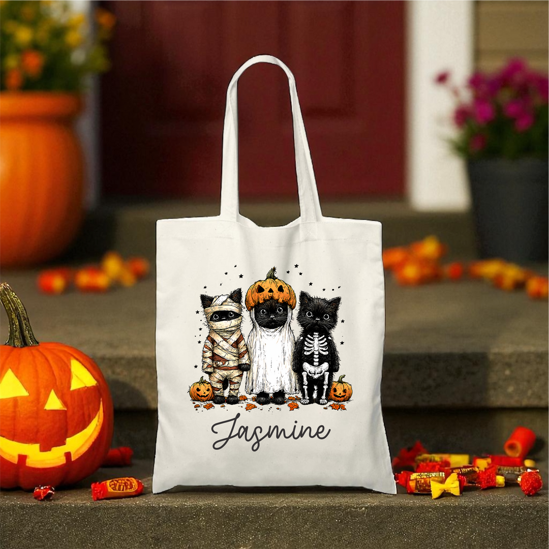 Personalized Halloween Trick or Treat Bags - Premium Holiday Accessories from Pat's Monograms - Just $12.95! Shop now at Pat's Monograms