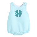 Classic Turquoise Seersucker Baby Bubble Romper — Lil Cactus Baby & Toddler Outfits