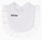 Muslin Ruffle Bib - Premium Baby Accessories from Zsa Zsa & LoLLi - Just $8.95! Shop now at Pat's Monograms