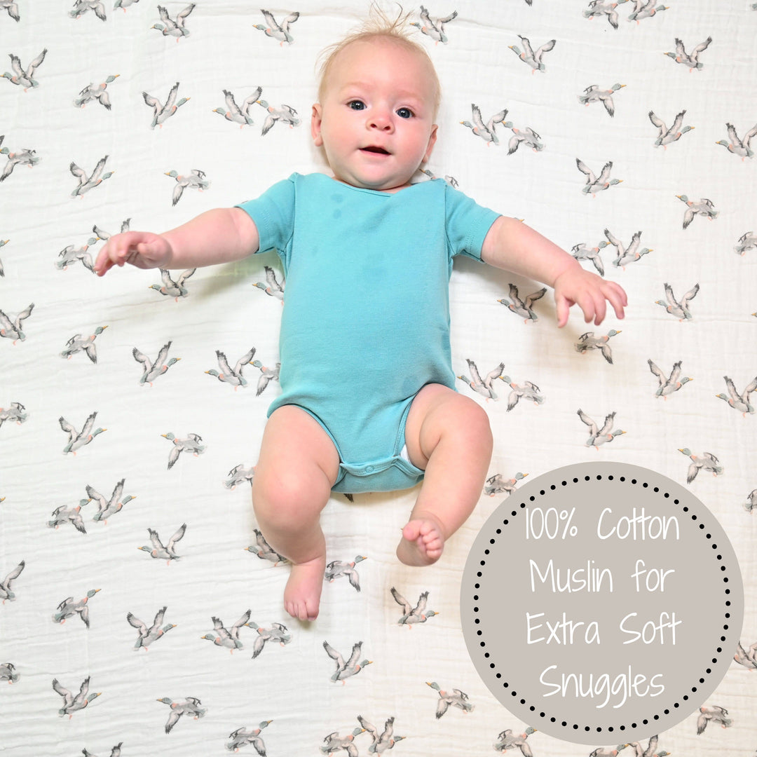 Quackin'up Baby Muslin Cotton Blanket - Premium Swaddle from LollyBanks - Just $19.95! Shop now at Pat's Monograms