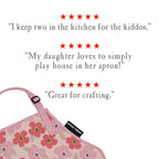 Little Helper Kids Apron, Washable Cotton/Poly - Poppies — Urban Infant