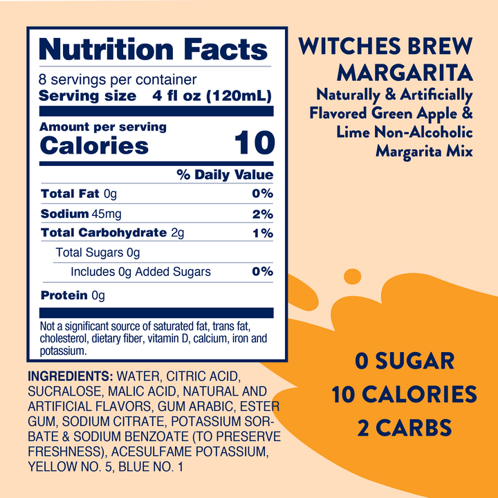 Witches Brew Green Apple Margarita Mix - Sugar Free Mixer - Premium drink mix from Jordan's Skinny Mixes - Just $9.59! Shop now at Pat's Monograms