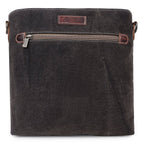 Canvas Cowhide & Leather Women Crossbody - Platinum/ Black — Sixtease Bags USA
