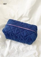 Regular Size Make Up Bag - TERRY: ONE SIZE / ALMOND — LoveLina