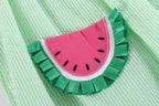 Green Seersucker Watermelon Smocked Bishop Dress — Lil Cactus Baby & Toddler Dresses