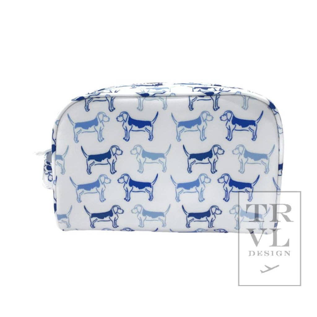 Stow It - Puppy Love Blue Dopp Kit Bag - Premium toiletry bags from TRVL Design - Just $29.95! Shop now at Pat's Monograms