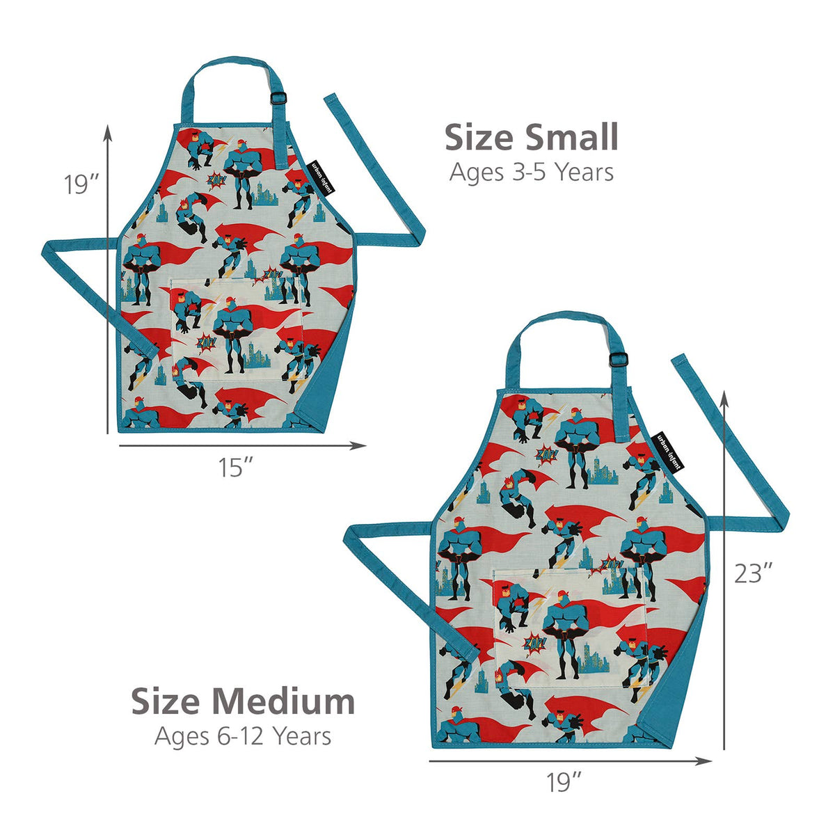Little Helper Kids Apron, Washable Cotton/Poly - Urban Dude — Urban Infant