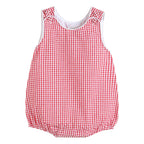 Classic Red Gingham Baby Bubble Romper — Lil Cactus Baby & Toddler Outfits