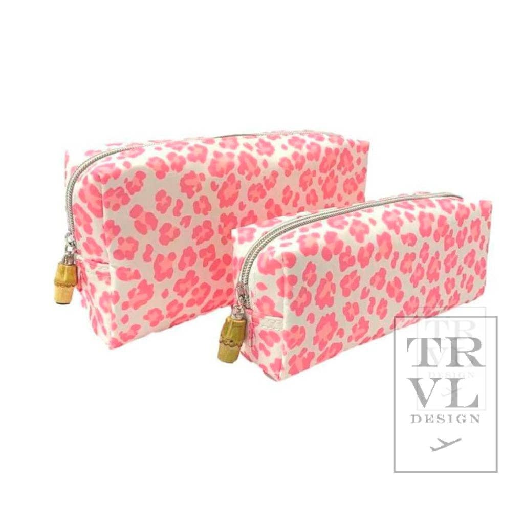 Duos - Travel Pouches - Cheetah Pink - Premium Cosmetic Bag from TRVL Design - Just $26.95! Shop now at Pat's Monograms