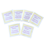 MAHJONG NAPKINS | 5'' x 5'' Luxury, Linen-Feel, Eco-Friendly