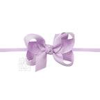1/4" PANTYHOSE HEADBAND W/SIGNATURE GROSGRAIN BOW — Beyond Creations, LLC Baby Accessories
