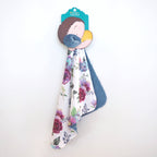 Mini Minky - Blue Floral — Honey Lemonade Baby Soothers