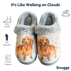 Dachshund Red Snuggs Slippers — E&S Pets