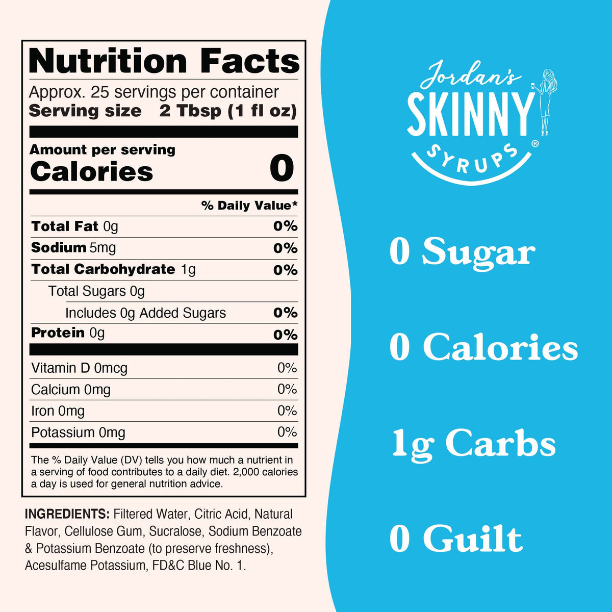 Sugar Free Sour Genie™ Syrup — Jordan's Skinny Mixes drink mix