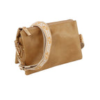 Classic daily leather crossbody with guitar strap — Handbag Factory Corp