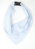 Blue Seersucker Scarf — Dog Collar World Pet Accessories