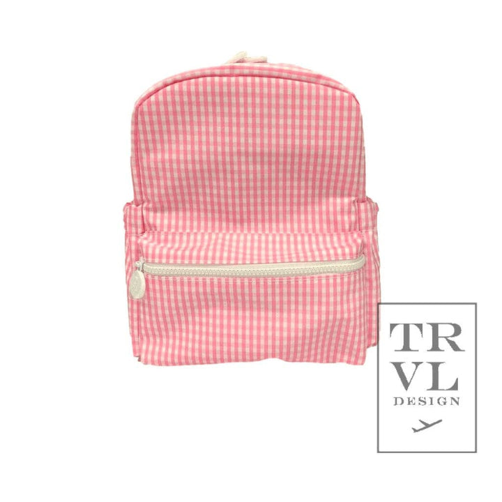 Mini Backer - Gingham Pink - Premium Backpack from TRVL Design - Just $48.95! Shop now at Pat's Monograms