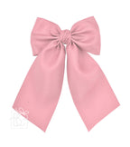 Matte Satin Longtail Hair Bow with Euro Knot — Beyond Creations, LLC Hairbows