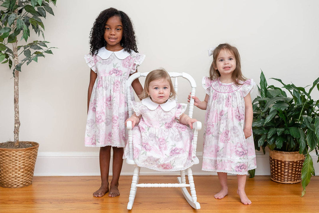 Rose Floral Print Bishop Dress - Premium Baby & Toddler Dresses from Lil Cactus - Just $34.95! Shop now at Pat's Monograms