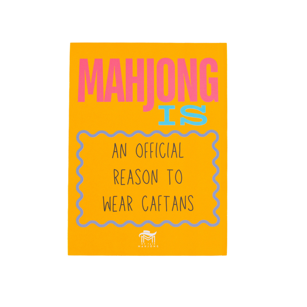 MAHJONG SHUFFLE CARD  |  Mahjong Is Series  |  Sized to Store with League Cards