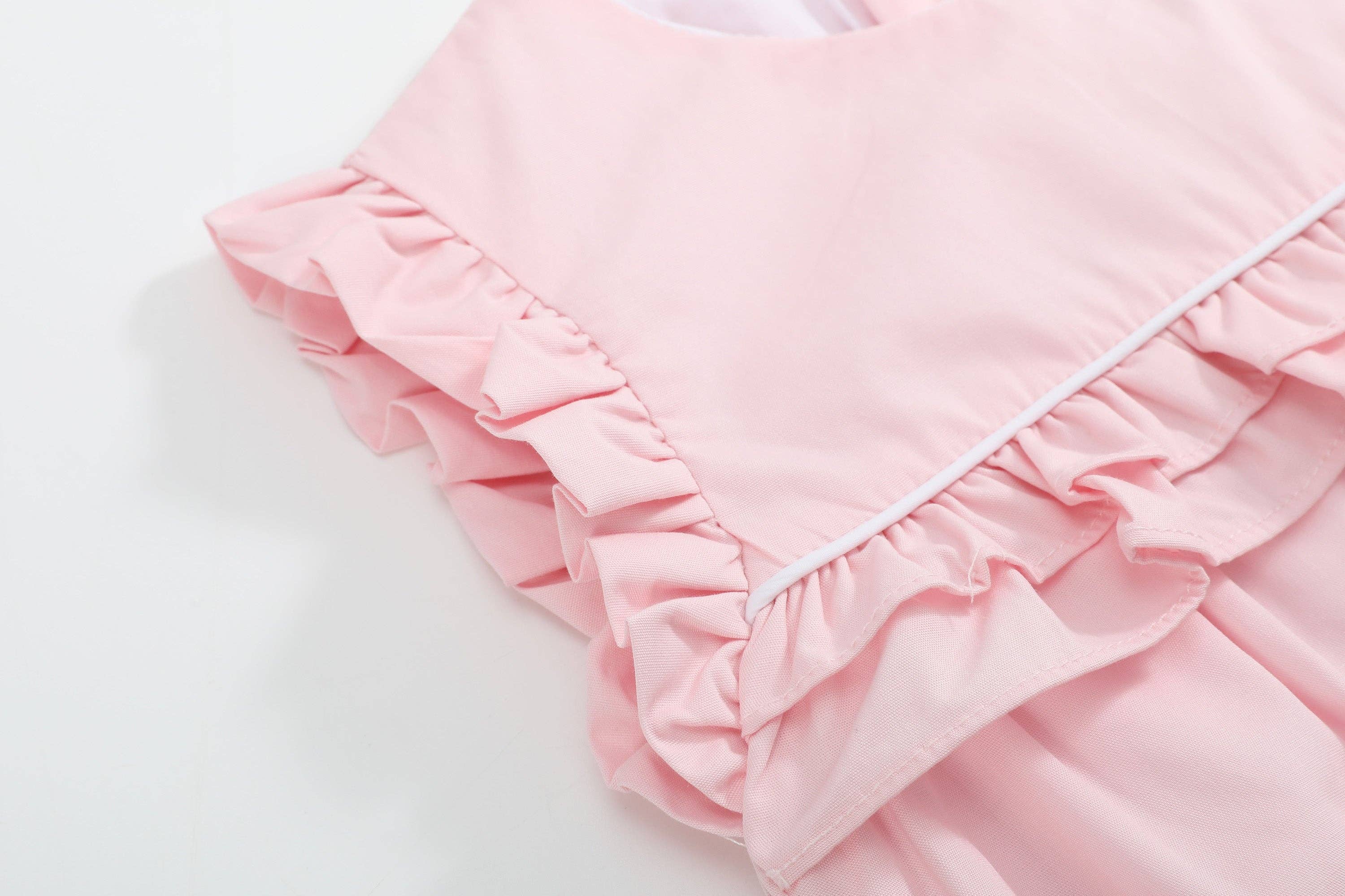 Pink Ruffle Jumper Romper - Premium Baby & Toddler Outfits from Lil Cactus - Just $38.95! Shop now at Pat's Monograms