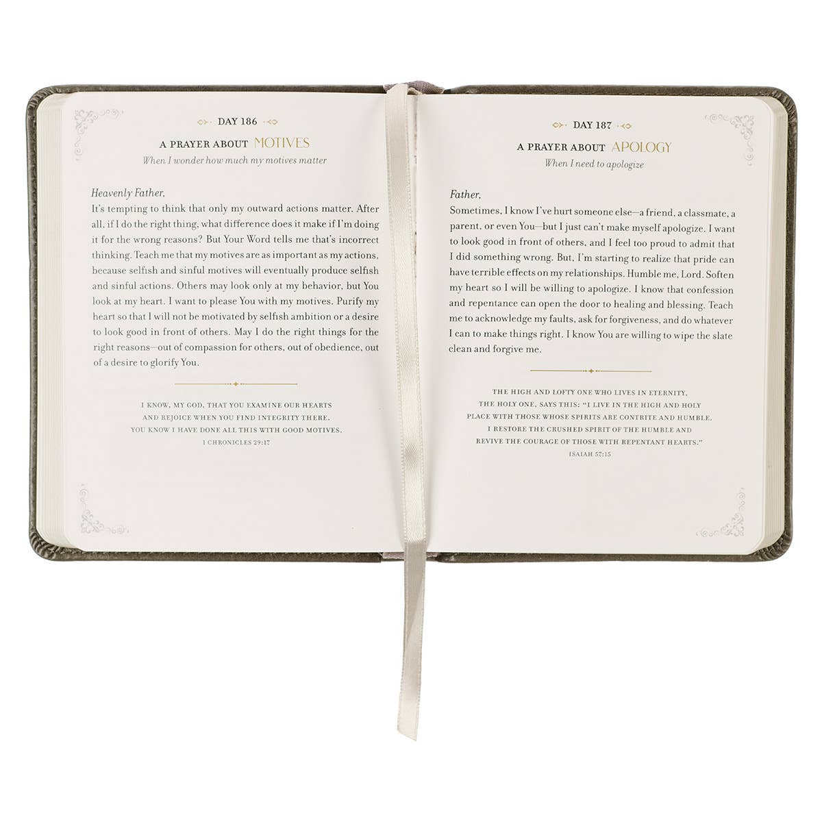 Daily Prayers for Graduates Gray Faux Leather Devotional - Premium Books and Devotionals from Christian Art Gifts - Just $14.99! Shop now at Pat's Monograms