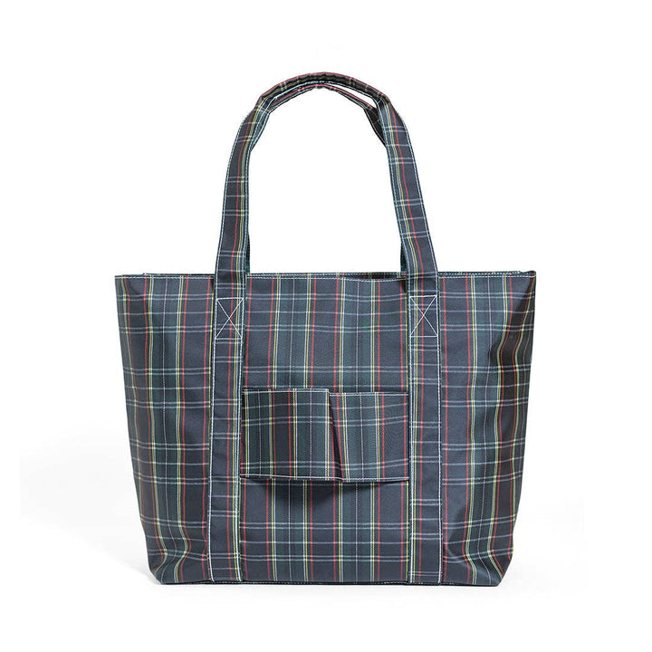 JUMBO TOTE - X-Large Tote CAMBRIDGE PLAID - Premium Bags and Totes from TRVL Design - Just $73.95! Shop now at Pat's Monograms