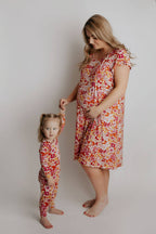 Wild Child Maternity Mommy Labor and Delivery/ Nursing Gown — Three Little Tots Maternity Clothing