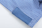 Royal Blue Gingham Pocket Shortalls — Lil Cactus Baby & Toddler Outfits