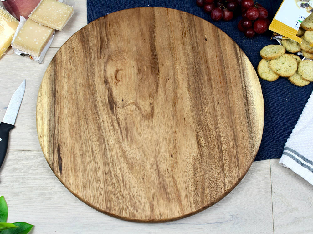 Large Round Charcuterie Board - Live Edge - Serving Board - Premium Cutting Boards from Tuckahoe Hardwoods - Just $49! Shop now at Pat's Monograms
