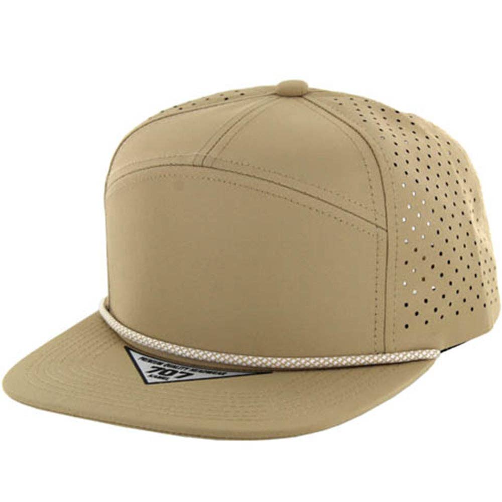 BLANK 7 PANEL HYDRO WITH ROPE SNAPBACK CAP - Premium hat from Zion Brand - Just $14! Shop now at Pat's Monograms