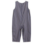 Blue Flannel Plaid Mallard Smocked Overalls — Lil Cactus Baby & Toddler Outfits