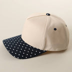 SMALL POLKA DOT Brim Two-Tone Trucker Hat — Fashion City