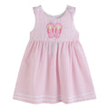 Pink Seersucker Pom Pom Flipflops Dress — Lil Cactus