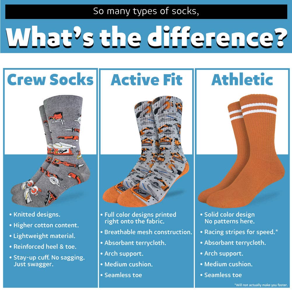 Men's Building Blocks Socks - Premium Socks from Good Luck Sock - Just $11.95! Shop now at Pat's Monograms