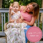 Tulip Garden Baby Swaddle Blanket — LollyBanks