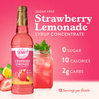 Strawberry Pink Lemonade Syrup Concentrate — Jordan's Skinny Mixes drink mix
