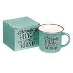 Amazing Grace Green Camp-style Coffee Mug — Christian Art Gifts gift item