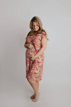 Wild Child Maternity Mommy Labor and Delivery/ Nursing Gown — Three Little Tots Maternity Clothing