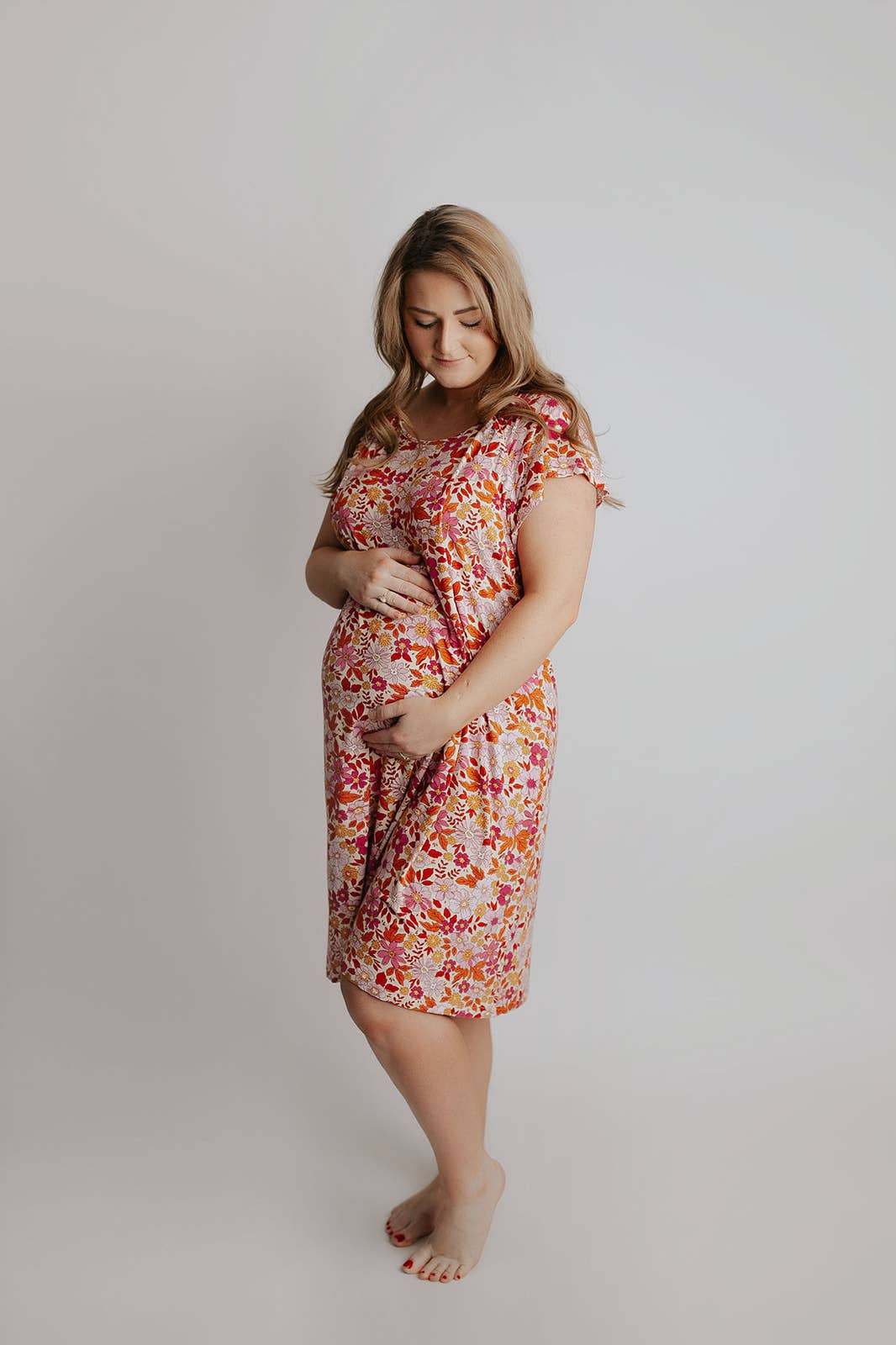 Wild Child Maternity Mommy Labor and Delivery/ Nursing Gown — Three Little Tots Maternity Clothing
