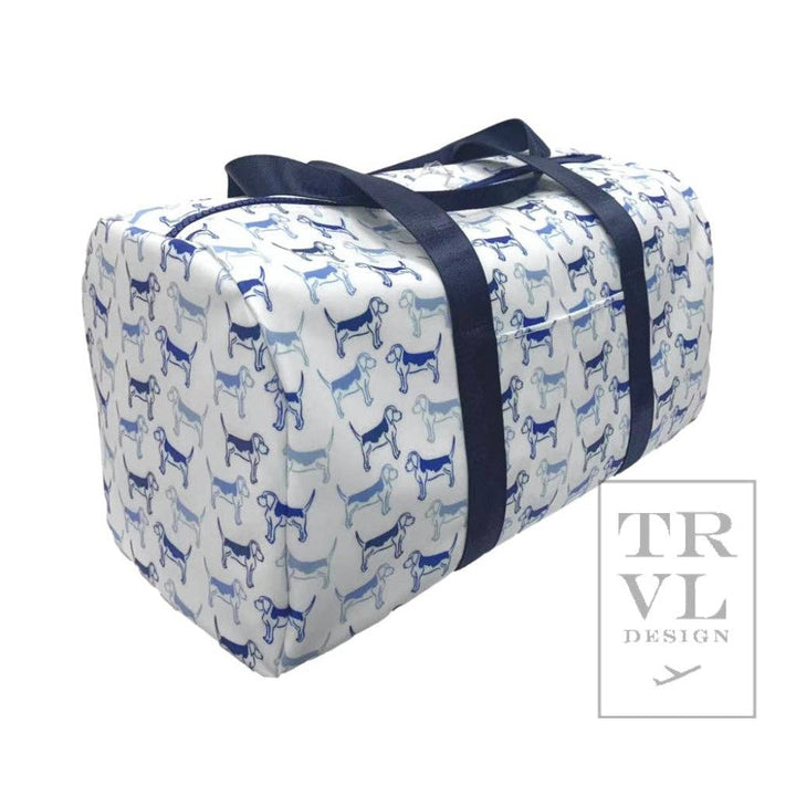 Duffel - Puppy Love Blue Weekender Bag - Premium Duffel Bags from TRVL Design - Just $74.95! Shop now at Pat's Monograms