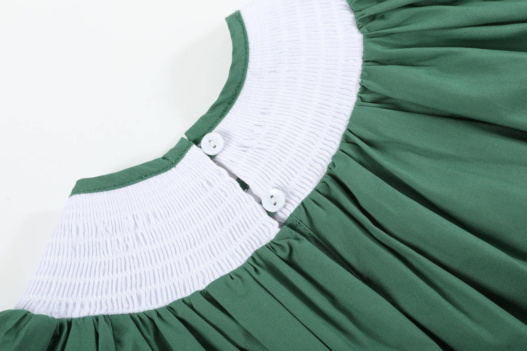 Green Christmas Tree Smocked Bishop Dress - Premium Baby & Toddler Dresses from Lil Cactus - Just $38.95! Shop now at Pat's Monograms