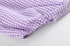 Classic Purple Gingham Baby Bubble Romper — Lil Cactus Baby & Toddler Outfits