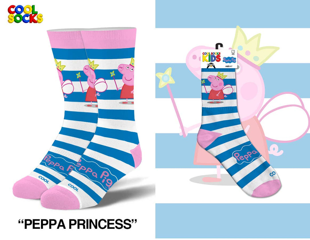 Peppa Pig - Kids 7-10 Crew - Premium socks from Cool Socks - Just $9.95! Shop now at Pat's Monograms